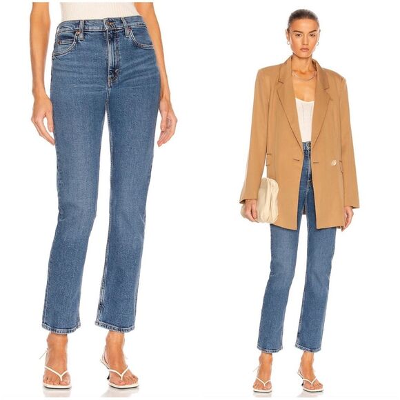 RE DONE 70's Straight Jeans Worn In Saf 30 - Picture 2 of 14